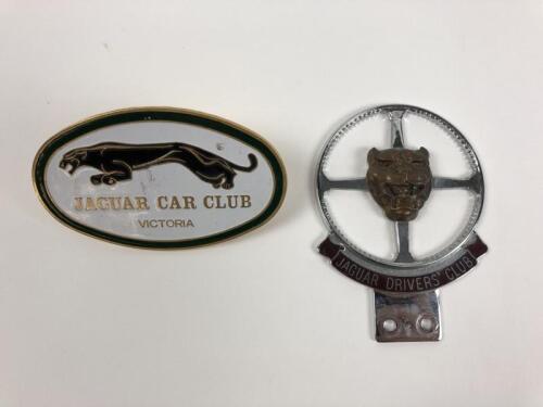 JAGUAR: Two Jaguar car club badges. One From London, U.K other Victoria, Australia