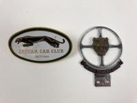 JAGUAR: Two Jaguar car club badges. One From London, U.K other Victoria, Australia