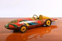 ROCKET RACER: A Marx 'Rocket Racer' tin litho wind up clockwork race car toy