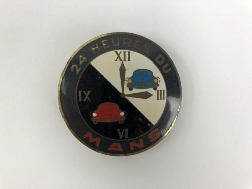 LE MANS: A rare brass and enamel&nbsp;'24 HEURES DU MANS' domed grille badge