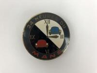 LE MANS: A rare brass and enamel&nbsp;'24 HEURES DU MANS' domed grille badge