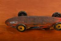 ROCKET RACER: A Marx 'Rocket Racer' tin litho wind up clockwork race car toy - 5