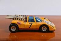 TIN TOY: A TAIYO tin Big Machine #7 CHAMPION GT Mystery Bump 'n' Go car - 2
