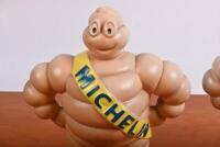 MICHELIN MAN: A pair of two modern 12 inch MICHELIN MAN mascots - 2