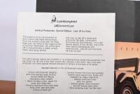 LAMBORGHINI: A Lamborghini LM002/american brochure kit - 3