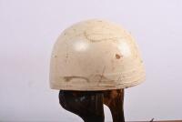 HELMET: A white Cromwell vintage motor cycle helmet - 3