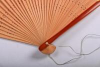 LE MANS: A rare 'PORSCHE AT LE MANS' bamboo hand fan - 2