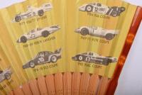 LE MANS: A rare 'PORSCHE AT LE MANS' bamboo hand fan - 3