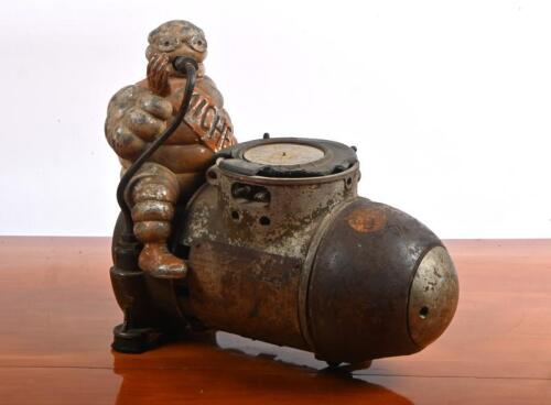 MICHELIN COMPRESSOR: An original 1930's Michelin iron air compressor