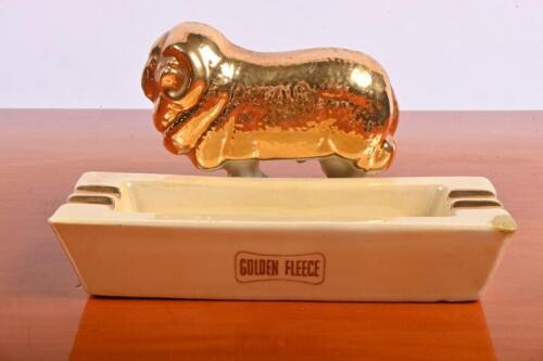 GOLDEN FLEECE: A ceramic Golden Fleece ashtray