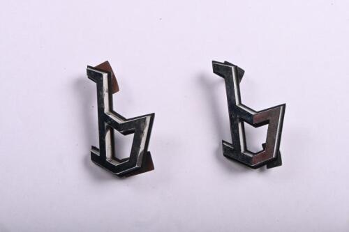 BERTONE: Two plastic Bertone 'b' badges