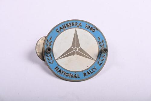 MERCEDES-BENZ: A CANBERRA 1980 NATIONAL RALLY club badge