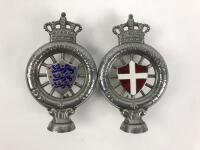 K.G.L: Two Dansk Automobile Club, Denmark car club badges