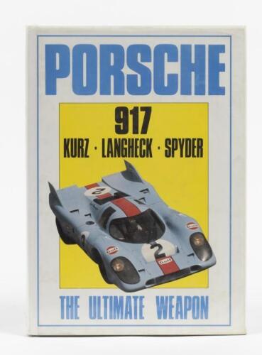 PORSCHE: 'PORSCHE 917/ KURZ - LANGHECK - SPYDER - THE ULTIMATE WEAPON' hardcover book by Ian Bamsey, Bill Oursler