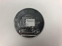 M.U.C.C: A Melbourne University Car Club badge. Inscripted 'Postera Crescam Laude' - 2
