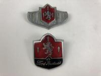 FORD: Two Ford car badges