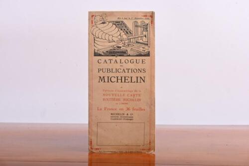 MICHELIN: A 1926 issue of 'CATALOGUE des PUBLICATIONS MICHELIN'. Details available French & International maps