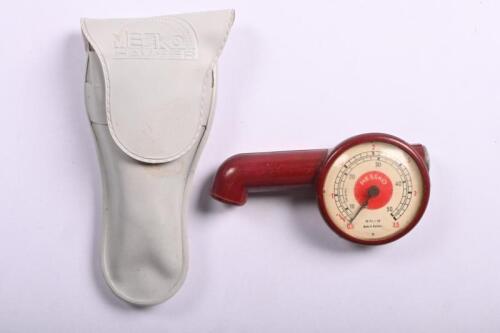 TYRE PRESSURE GAUGE: An original MESSKO HAUSER tyre pressure gauge