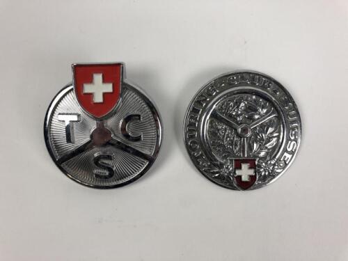 SWITZERLAND/T.C.S: Two Touring Club Suisse car club badges