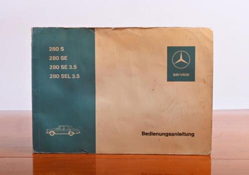 MERCEDES-BENZ: An original 1971 Mercedes-Benz 280 S, 280 SE, 280 SE 3.5, 280 SEL 3.5 Handbook