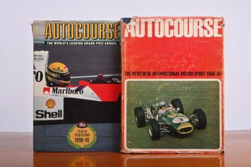 AUTOCOURSE: Two issues of 'AUTOCOURSE'. Years 1966-67 & 1990-91