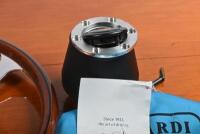 NARDI STEERING WHEEL: A Nardi Torino ND 39 wood steering wheel with polished spokes - 3