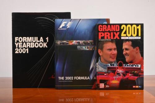 FORMULA 1: Three Formula 1 Yearbooks. 2001 & 2002 Yearbooks