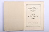 BENTLEY: Two Bentley related publications. Reprinted 1964 edition of 'Supplement to the Bentley S2 Continental Handbook for the Bentley S3 Continental' (T.S.D. Publication 2096), Coachwork by H.J. Mulliner, Park Ward Limited and James Young Limited - 2