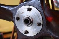 FAN: A wooden fan with burnt effect - 2