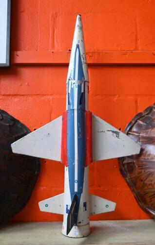 MIRAGE: A tin model or interpretation of a Mirage IV. Overall dimensions of 103cm in length, wing span of approximately 65cm