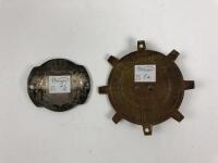 BELGIUM: Two Belgian car badges including a 'Belgique' car badge with coat of arms - 2