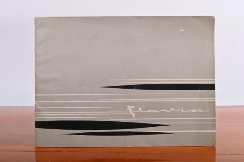 LANCIA: A 1960's black and white Lancia Flavia brochure