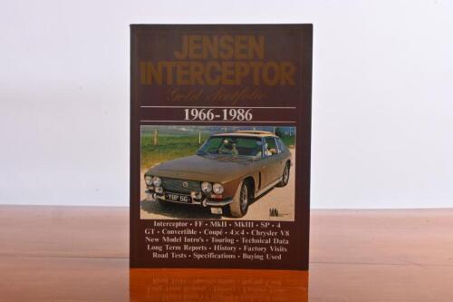 JENSEN: 'JENSEN INTERCEPTOR GOLD PORTFOLIO 1966-1986' softcover book by Brooklands Books