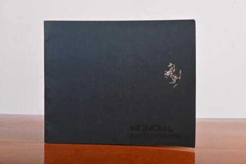 FERRARI: A 1983 Ferrari MONDIAL quattrovalvole fold-out sales brochure