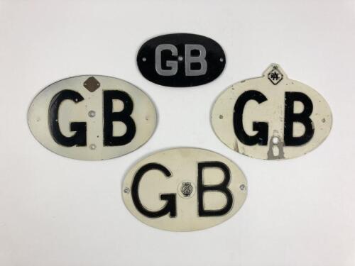 RAC GB: Four Royal Automobile Club Great Britain car club badges