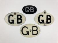 RAC GB: Four Royal Automobile Club Great Britain car club badges