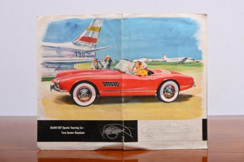 BMW: A rare 1950's sales brochure for the BMW 507 Roadster and BMW 503 Convertible and Coupe. English language edition