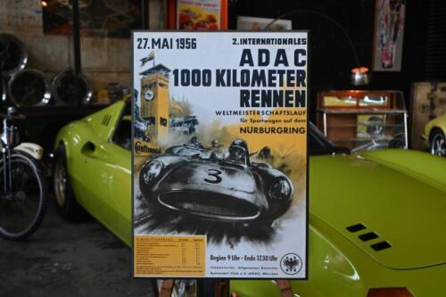 NURBURGRING: A reproduced May 1956 'ADAC 1000 KILOMETER RENNEN', NURBURGRING promotional poster