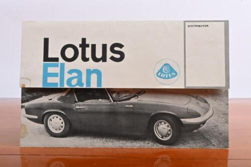 LOTUS: A circa 1960's Lotus Elan black and white tri-fold brochure