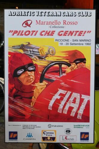 ADRIATIC VETERAN CARS CLUB: A ADRIATIC VETERAN CARS CLUB - "PILOTI CHE GENTE" - RICCIONE - SAN MARINO, 19 - 20 Settembre 1992' promotional poster