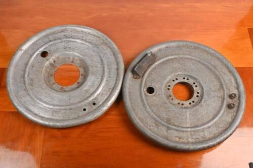 ALFA ROMEO: Two wheel hub covers believed to be from a 1930's per-war&nbsp;Alfa Romeo.(Updated Description)