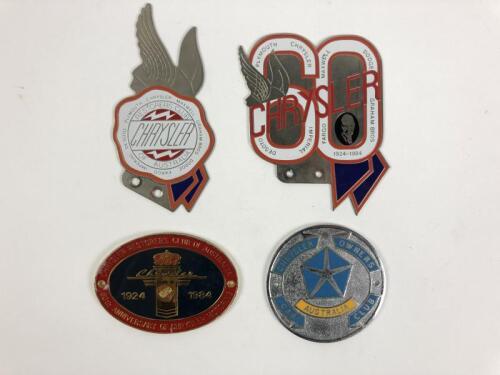 CHRYSLER: Four Australian Chrysler car club badges