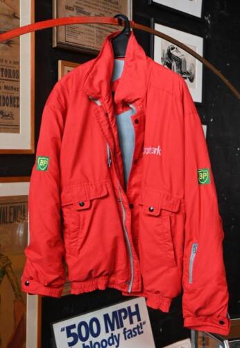 FOOTWORK: A red fully lined FOOTWORK jacket. Size XXXL