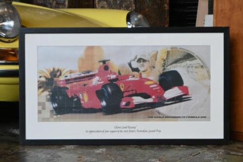 2002 AUSTRALIAN GRAND PRIX: A colour picture featuring Michael Schumacher and the Ferrari F2002 from 2002