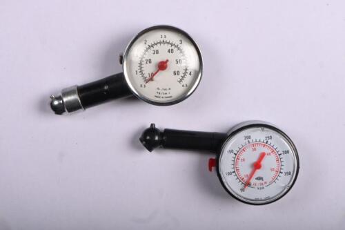 TYRE PRESSURE GAUGES: Two tyre pressure gauges