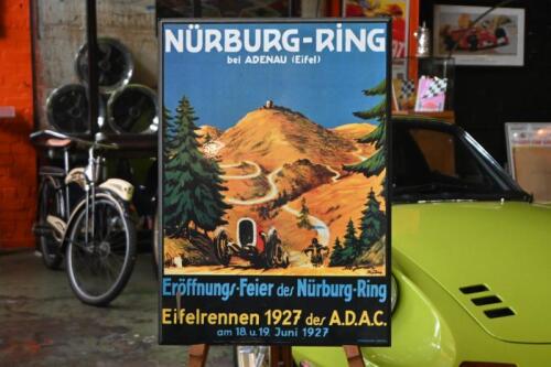 NURBURGRING: A reproduced June 1927 'NURBURGRING bei ADENAU (Eifel), Eifelrennen 1927 des A.D.A.C.' promotional poster