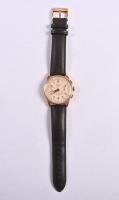WRIST WATCH: A chronograph SUISSE antimagnetic 17 RUBIS 18k 0.750 wrist watch