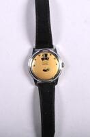 HOGA: A stainlesss HOGA 17 jewel direct time jump hour wrist watch - 2