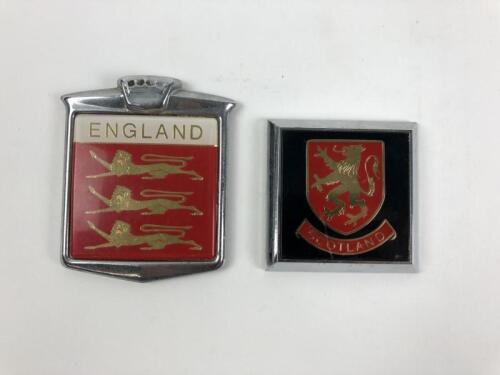 UNITED KINGDOM: Two country car badges from the United Kingdom