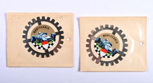 MONTE&nbsp;CARLO: Two MONTE CARLO stickers in the form of a gear